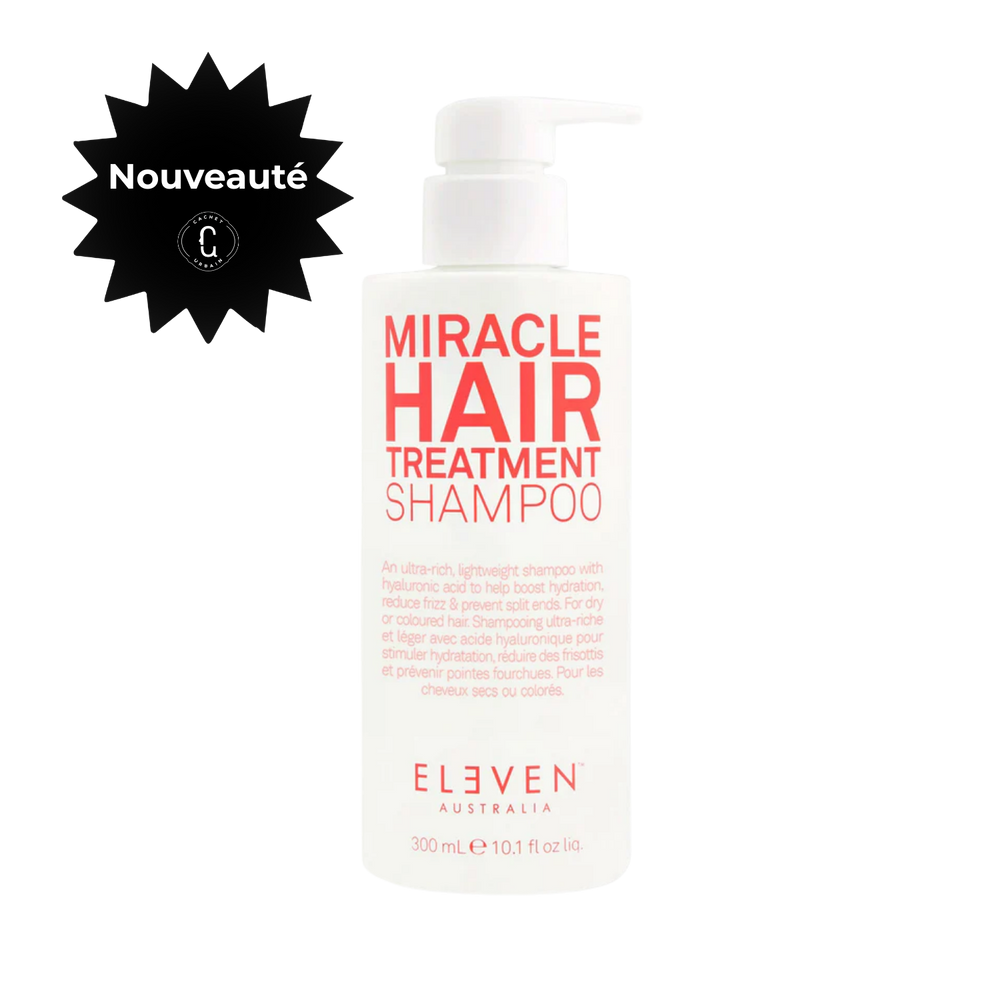 Shampooing Miracle Hair Treatment de Eleven Australia – hydratant, ant-frisottis pour cheveux secs et colorés