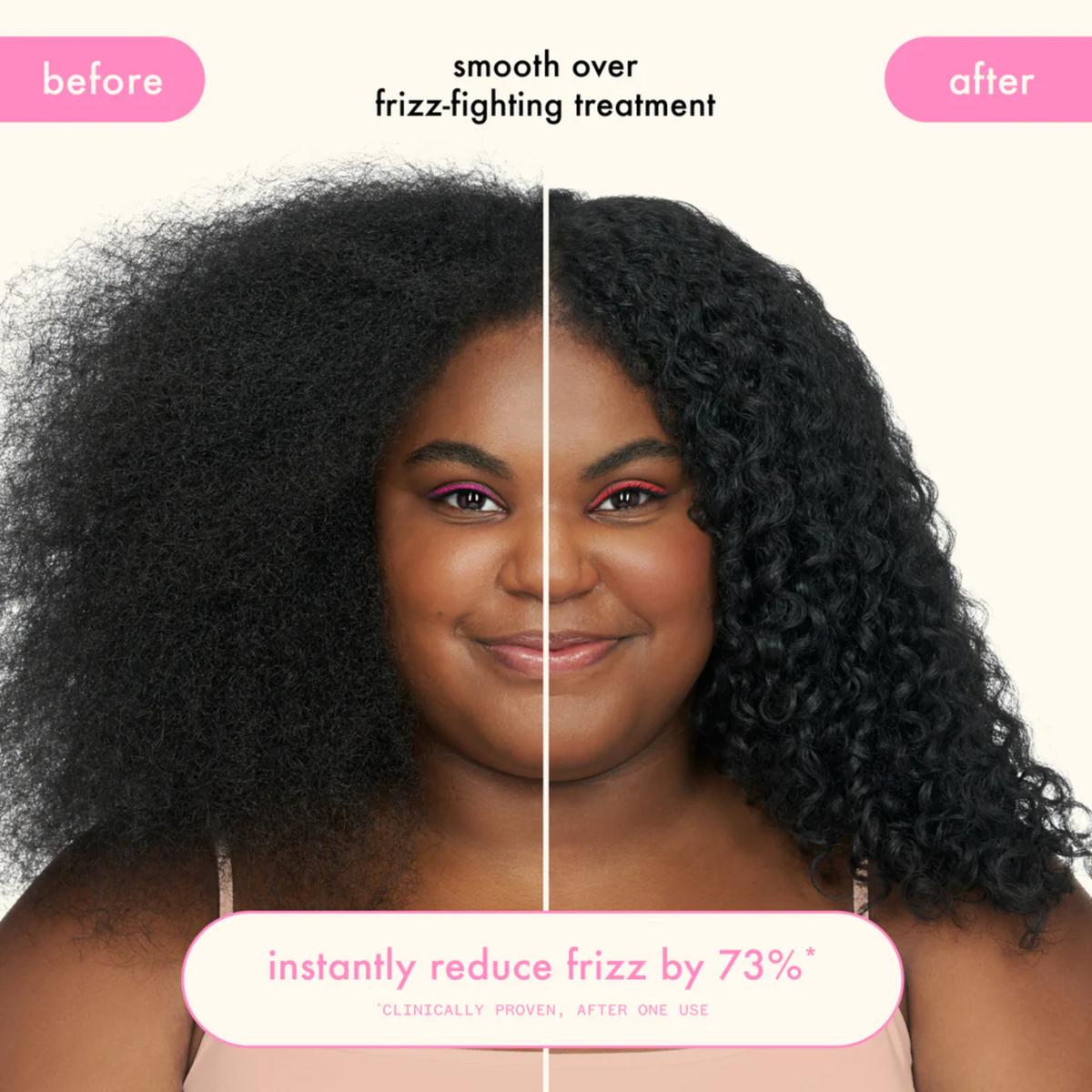 Application du shampooing primer Amika sur cheveux mouillés