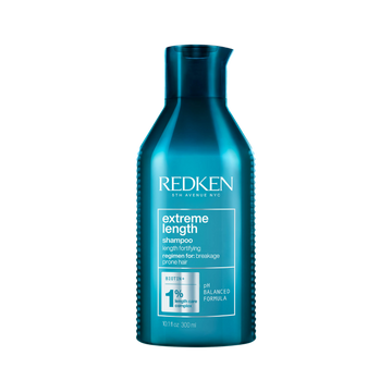 Flacon de shampooing Redken Extreme Length, enrichi en biotine pour renforcer et favoriser la croissance des cheveux
