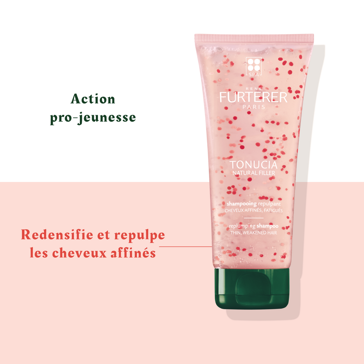 Flacon 200 ml du Shampooing Repulpant René Furterer, formule volumisante pour cheveux fins

