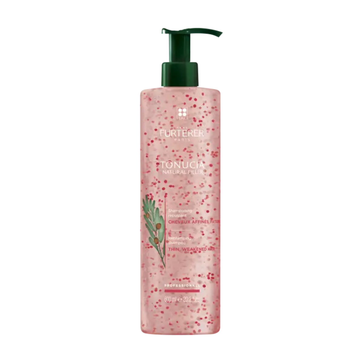 Tube de Shampooing Repulpant Tonucia René Furterer, 200 ml, pour redensifier les cheveux affinés.

