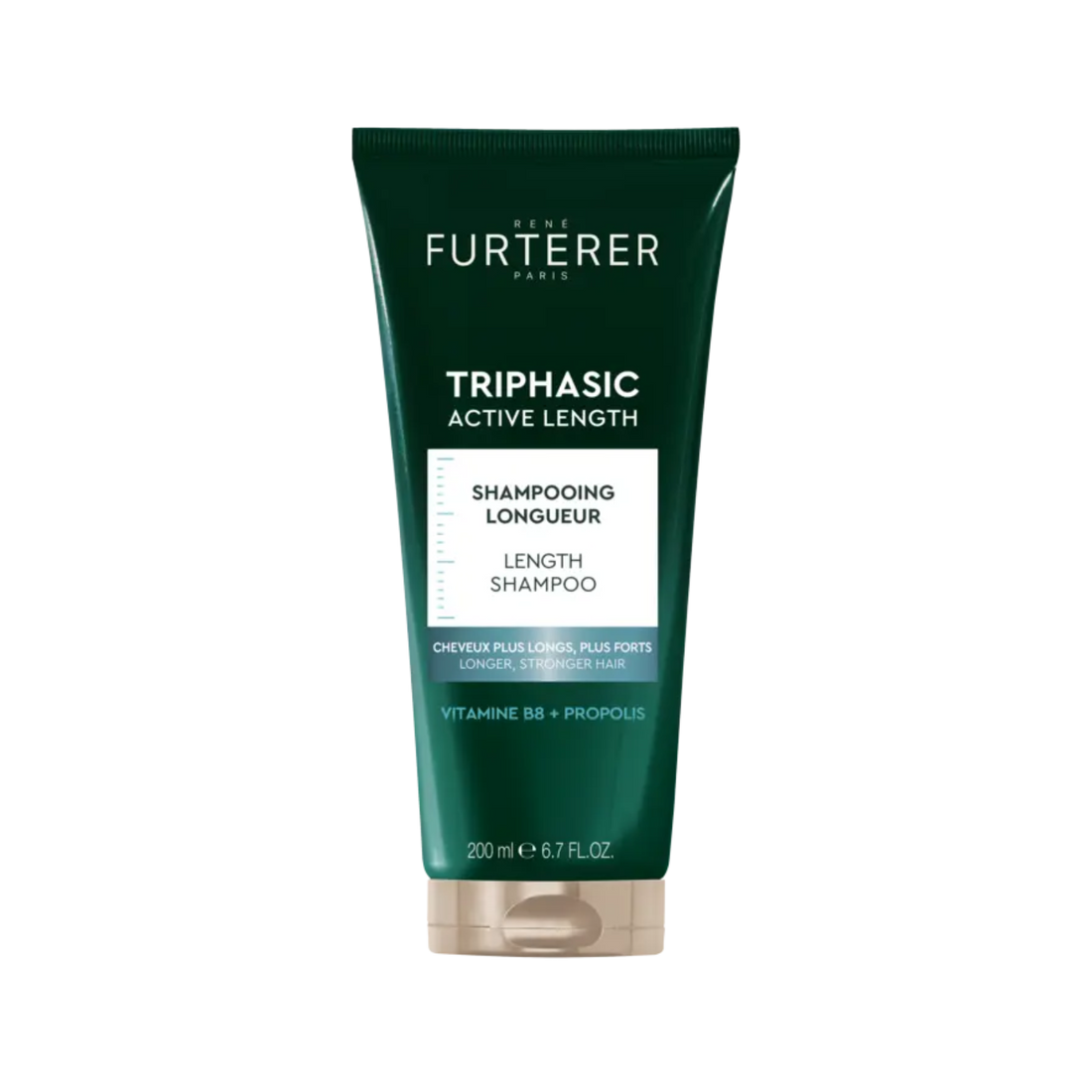 Flacon du shampooing René Furterer Triphasic Active Length – formule pour cheveux plus longs