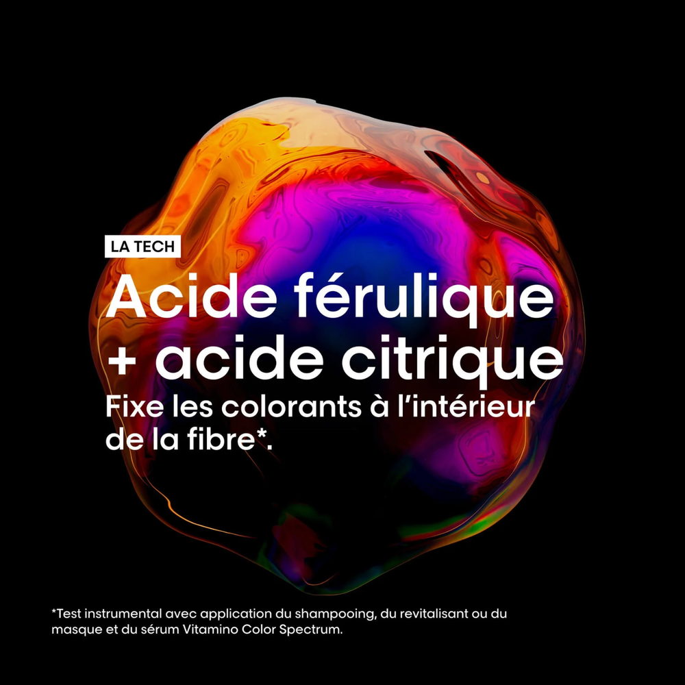 Shampooing Vitamino Color Spectrum L’Oréal Professionnel pour cheveux colorés avec effet brillance miroir et protection longue durée