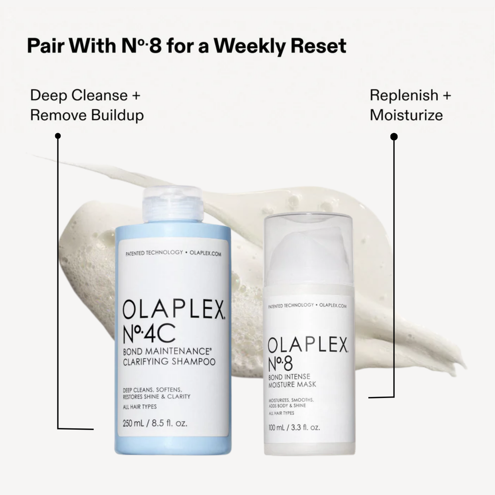 Flacon Olaplex Nº 4C Bond Maintenance Clarifying Shampoo – soin clarifiant doux sans sulfates