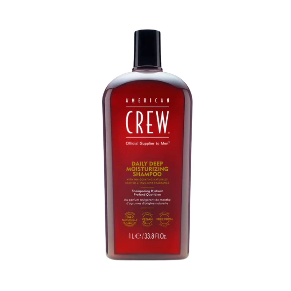 Shampooing Daily Deep Moisturizing American Crew – formule vegan et hydratante pour usage quotidien