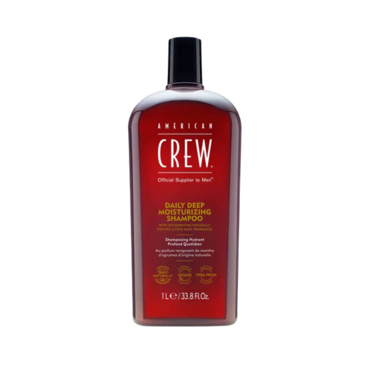 Shampooing Daily Deep Moisturizing American Crew – formule vegan et hydratante pour usage quotidien