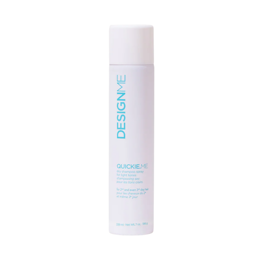 Shampooing sec QUICKIE.ME pour cheveux clairs – spray vegan invisible, absorbe sébum et ravive volume sans traces blanches