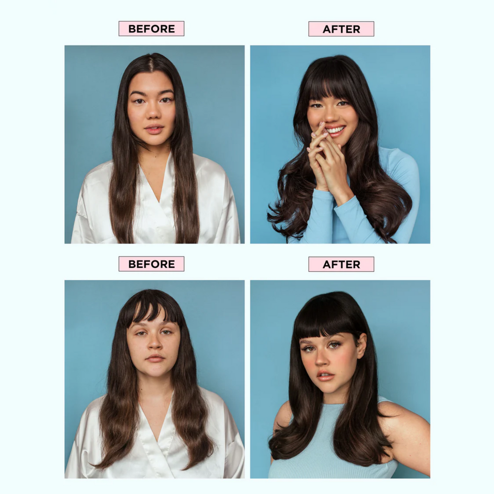 Shampooing sec QUICKIE.ME pour cheveux foncés – spray vegan invisible, absorbe sébum et rafraîchit sans traces blanches