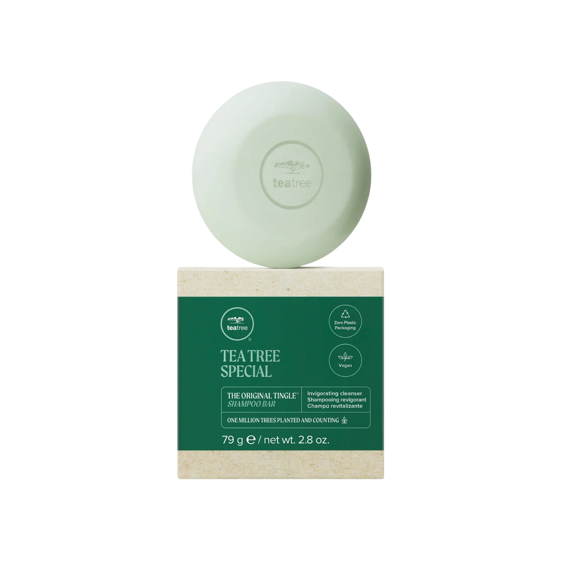 Barre shampooing Tea Tree cheveux propres et légers