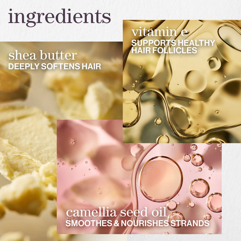Flacon de Smooth Perfection Shampoo Pureology sur fond neutre, texture viscqueuse visible à l’ouverture.