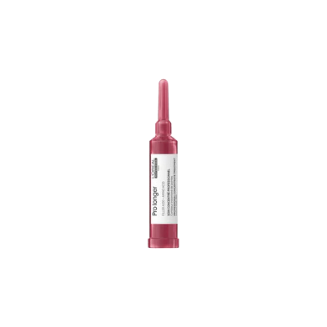 Flacon du Soin Concentré Pro Longer Ends Filler de L'Oréal Professionnel, traitement capillaire pour cheveux longs aux pointes affinées.
