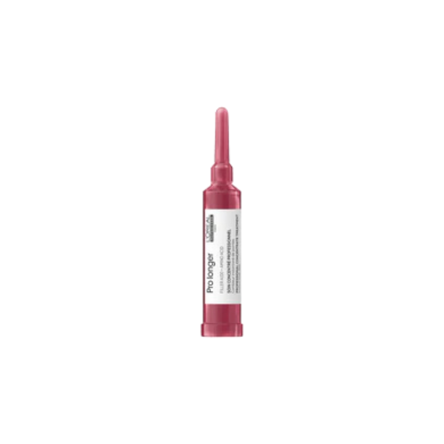Flacon du Soin Concentré Pro Longer Ends Filler de L'Oréal Professionnel, traitement capillaire pour cheveux longs aux pointes affinées.
