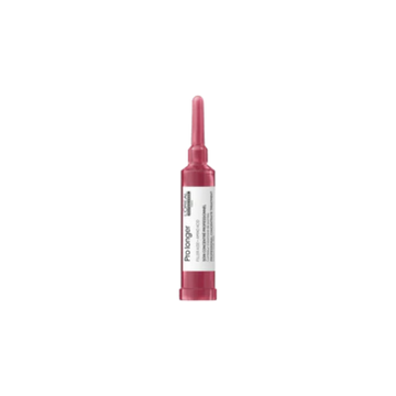 Flacon du Soin Concentré Pro Longer Ends Filler de L'Oréal Professionnel, traitement capillaire pour cheveux longs aux pointes affinées.
