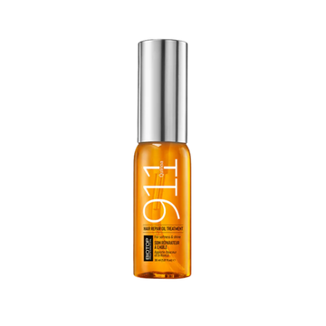 Flacon spray ou ampoule 911 Quinoa Hair Repair Oil, packaging minimaliste.