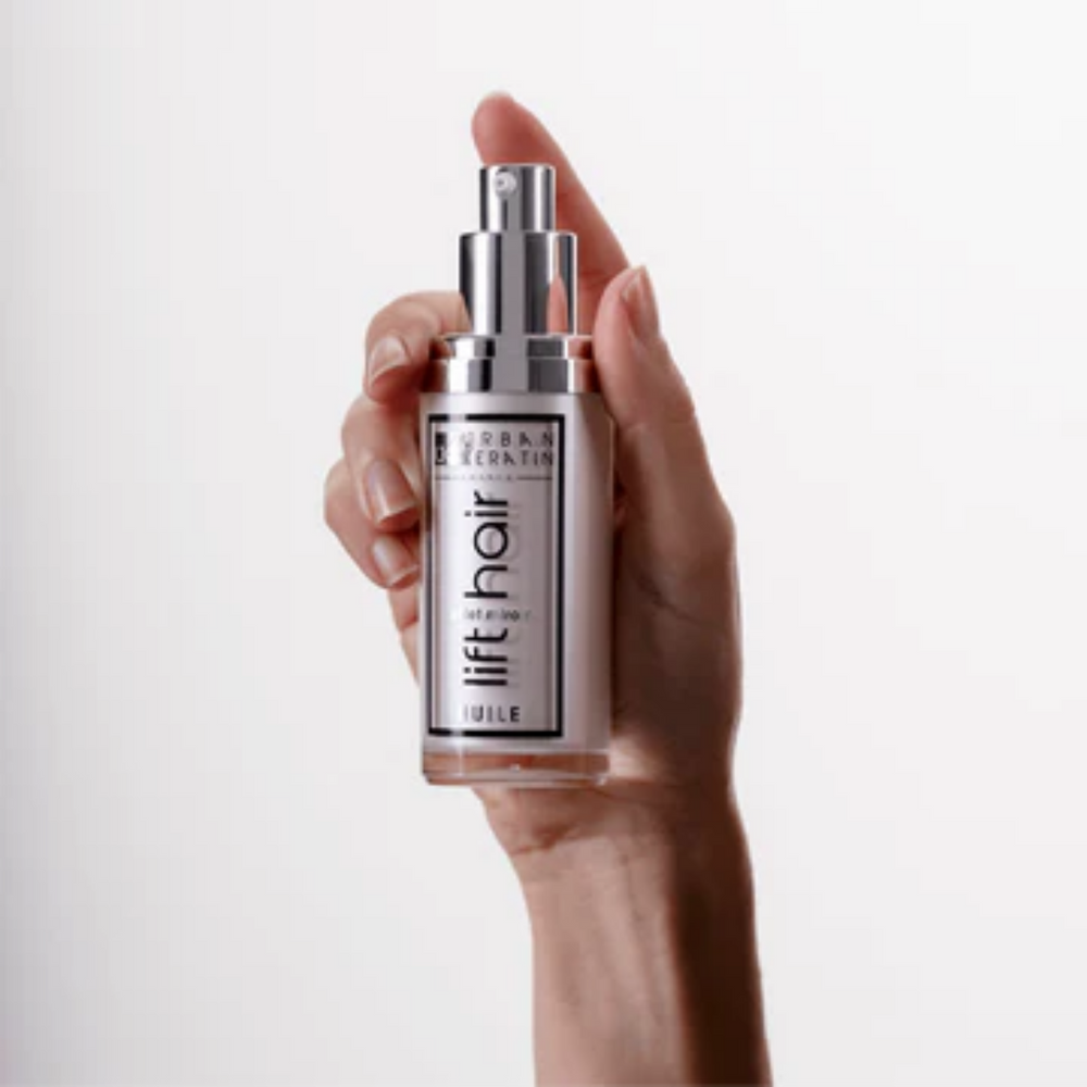 Huile capillaire brillance cheveux Urban Keratin effet miroir