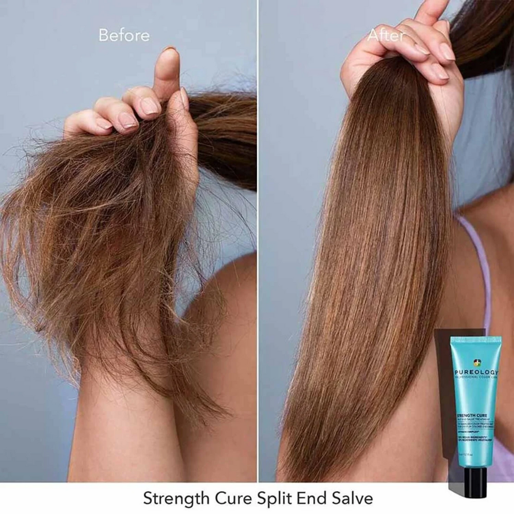 Tube du soin sans rinçage Strength Cure Split End Salve de Pureology renforçant pointes fourchues