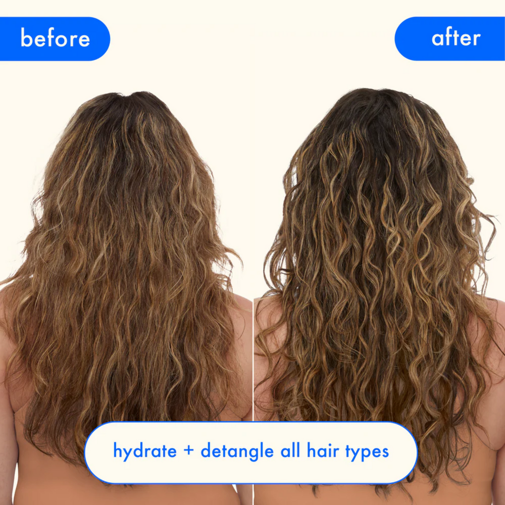 Flacon du soin sans rinçage amika Hydro Rush pour hydratation et protection thermique

