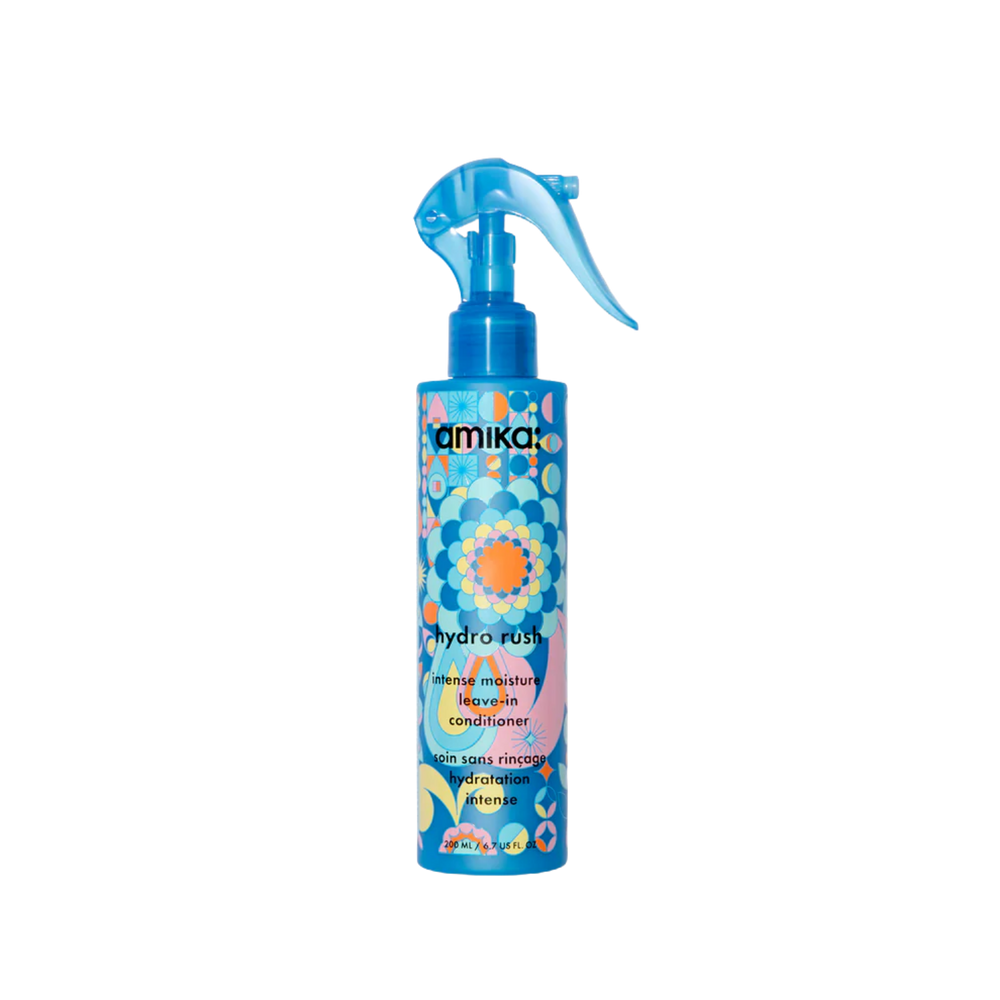 Flacon du soin sans rinçage amika Hydro Rush pour hydratation et protection thermique

