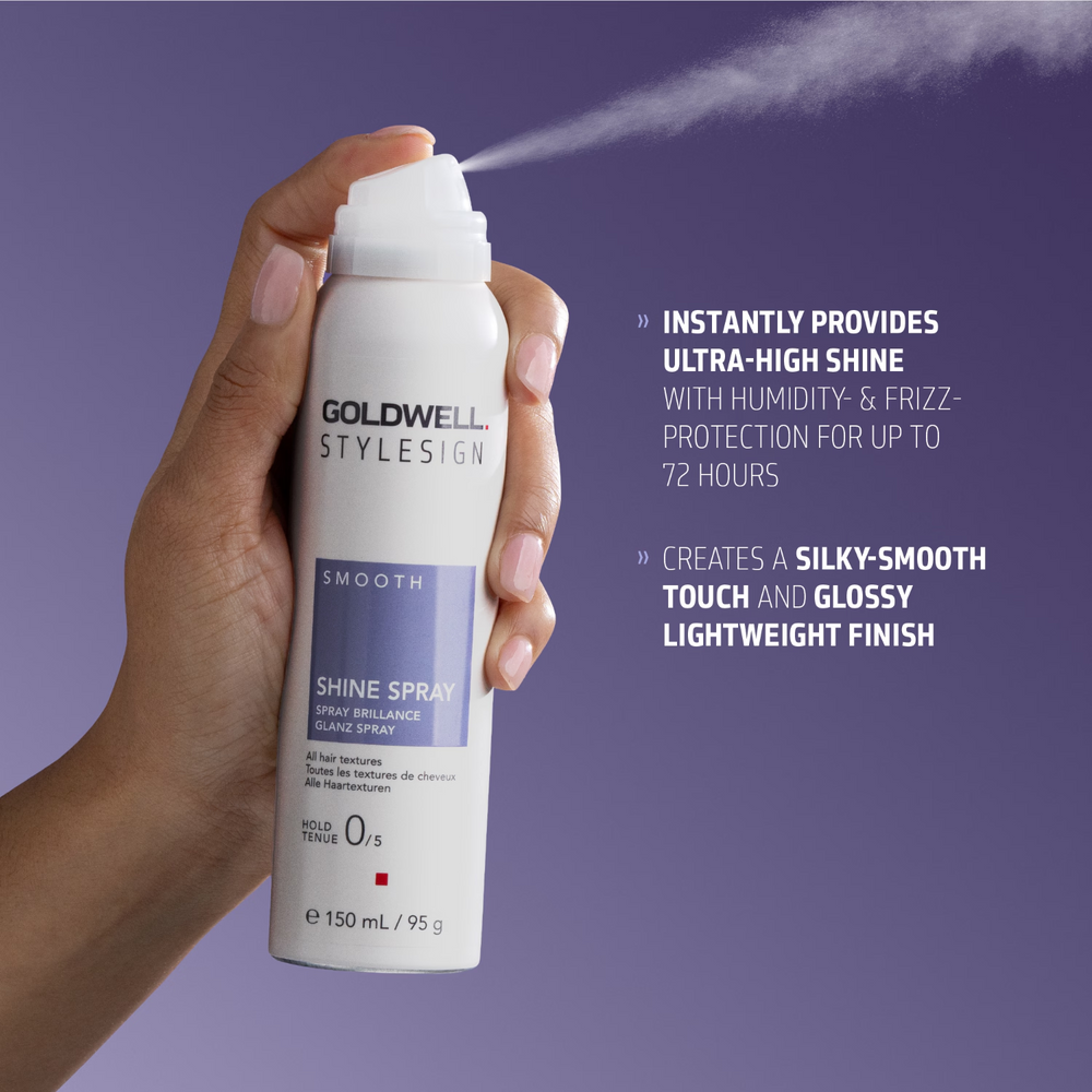 Spray Brillance Stylesign Goldwell 150 ml flacon vu de face sur fond clair