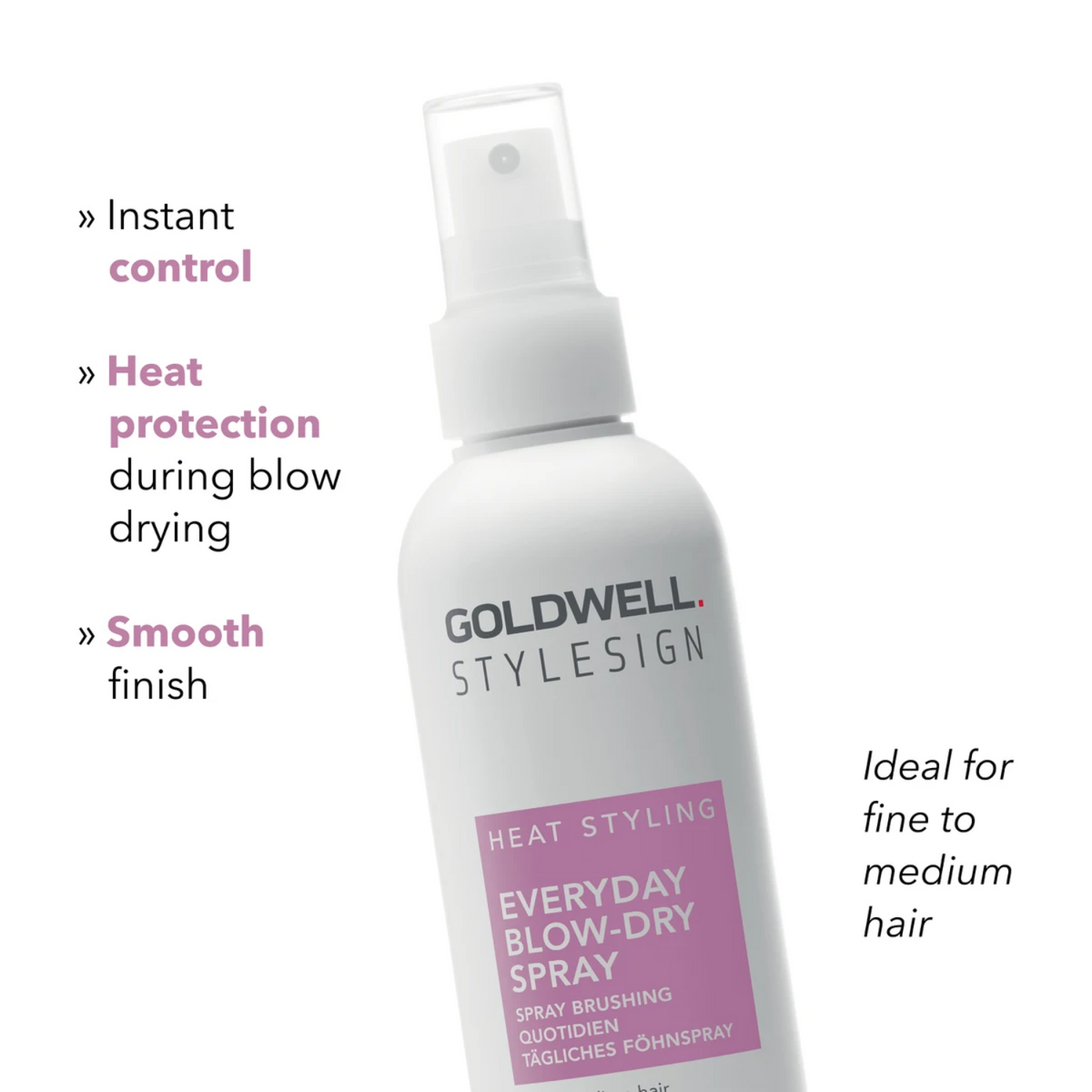 « Flacon 200 ml Goldwell StyleSign Spray Brushing Quotidien – protection thermique et tenue longue durée »