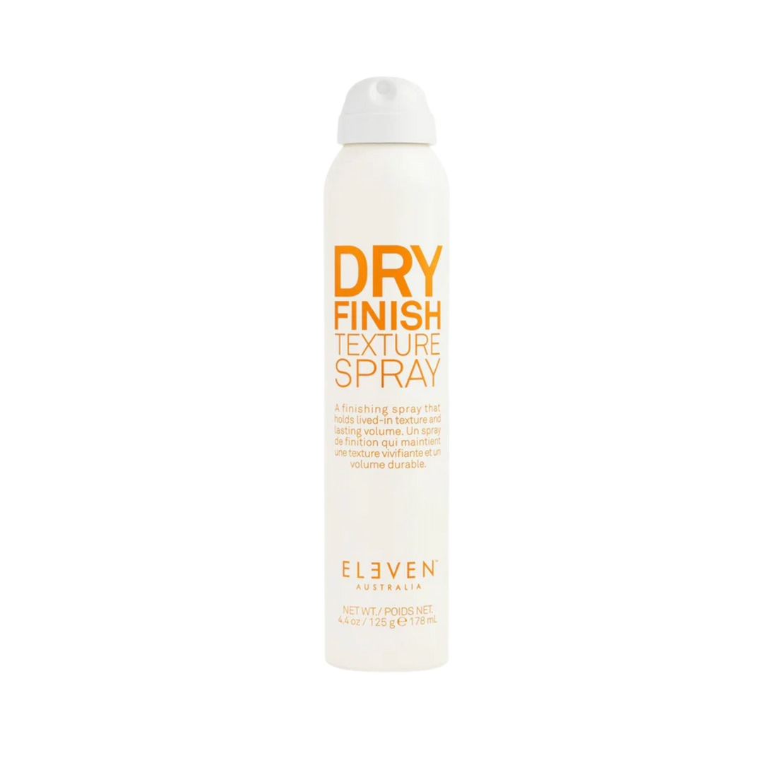 Flacon ELEVEN Dry Finish Texture Spray 168 ml — effet texture naturelle, volume sans alourdir