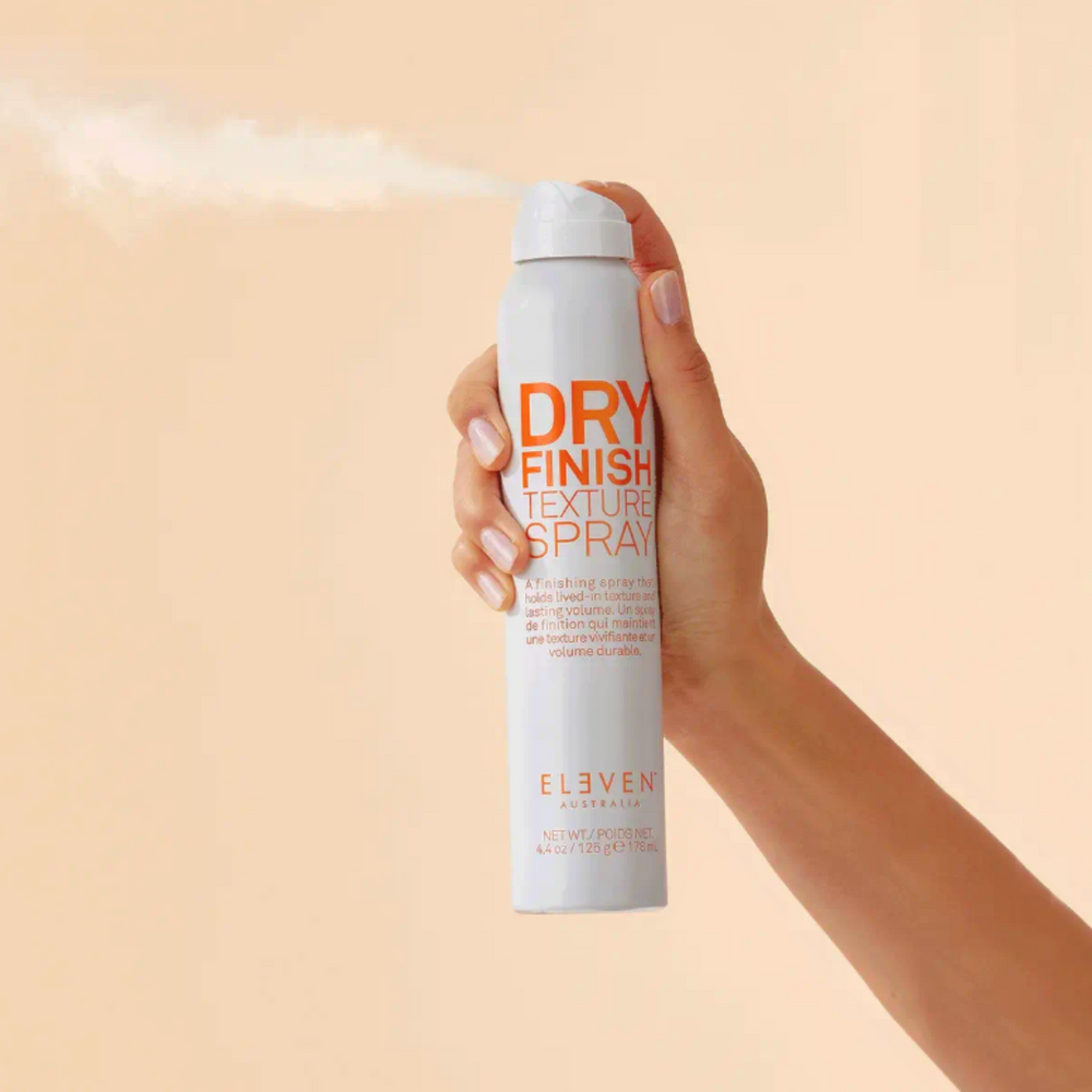 Flacon ELEVEN Dry Finish Texture Spray 168 ml — effet texture naturelle, volume sans alourdir