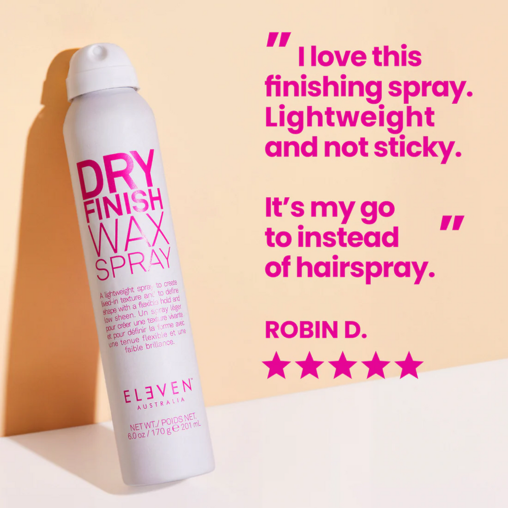 Flacon ELEVEN Dry Finish Wax Spray – spray finition cire légère effet texturé
