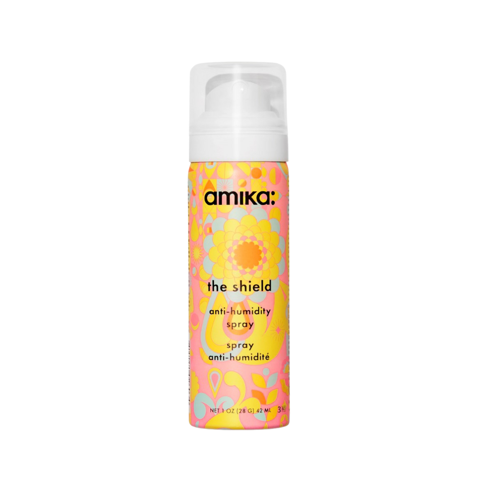 Spray coiffant amika The Shield pour protection anti-humidité et frisottis

