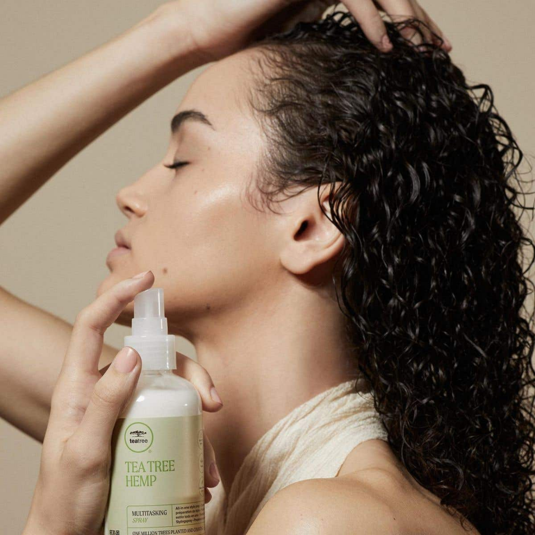 Spray multitasking Tea Tree Hemp Paul Mitchell cheveux secs