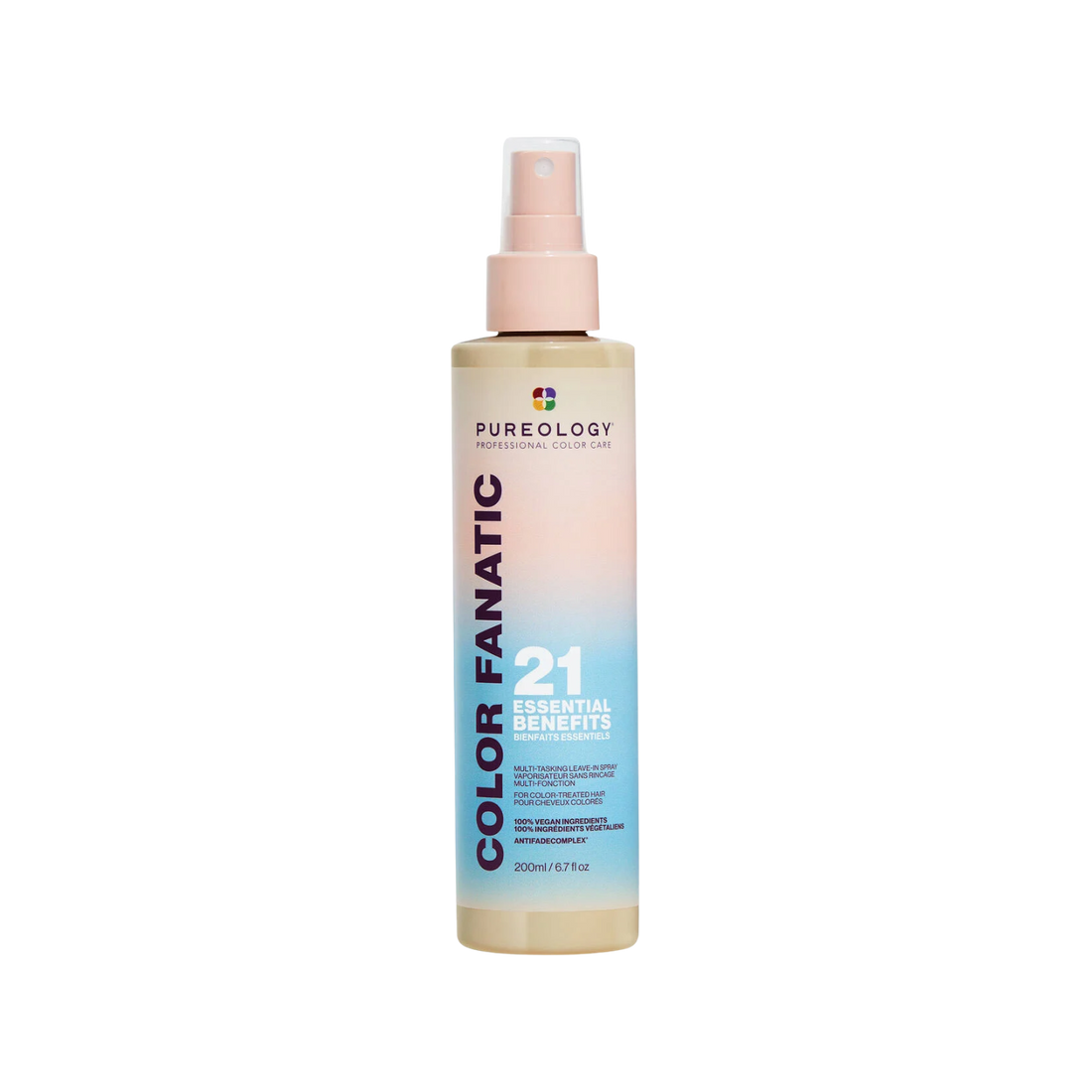 Spray Pureology 400 ml sans rinçage 21-en-1 pour cheveux colorés, démêlant et protecteur