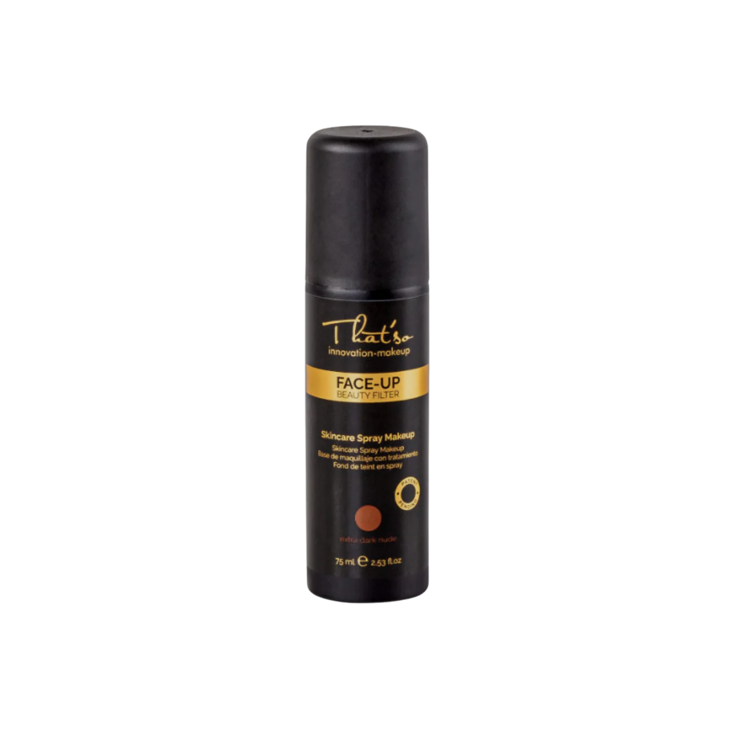 Spray teint visage Face Up Extra Dark That’so effet naturel couvrance intense peau lumineuse longue tenue
