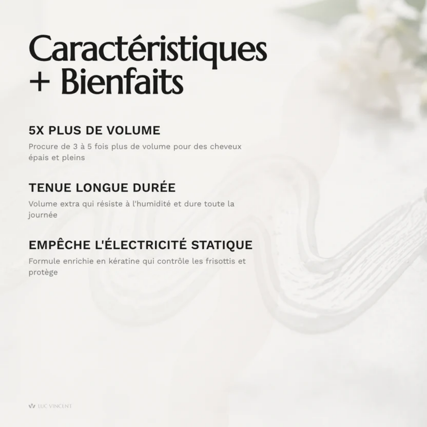 Spray volumisant Spray It Up 300ml Luc Vincent pour cheveux fins donnant volume et densité aux racines