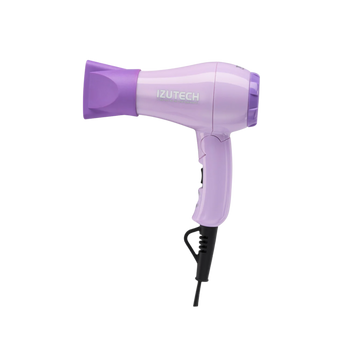 Sèche‑cheveux TORO 2400 mauve pliable 1200 W tourmaline‑céramique