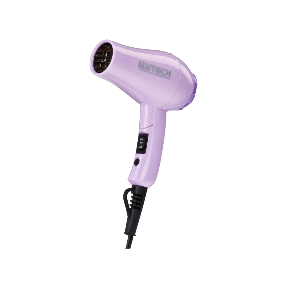 Sèche‑cheveux TORO 2400 mauve pliable 1200 W tourmaline‑céramique