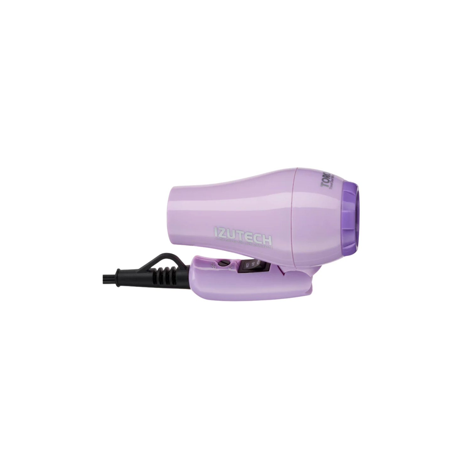 Sèche‑cheveux TORO 2400 mauve pliable 1200 W tourmaline‑céramique