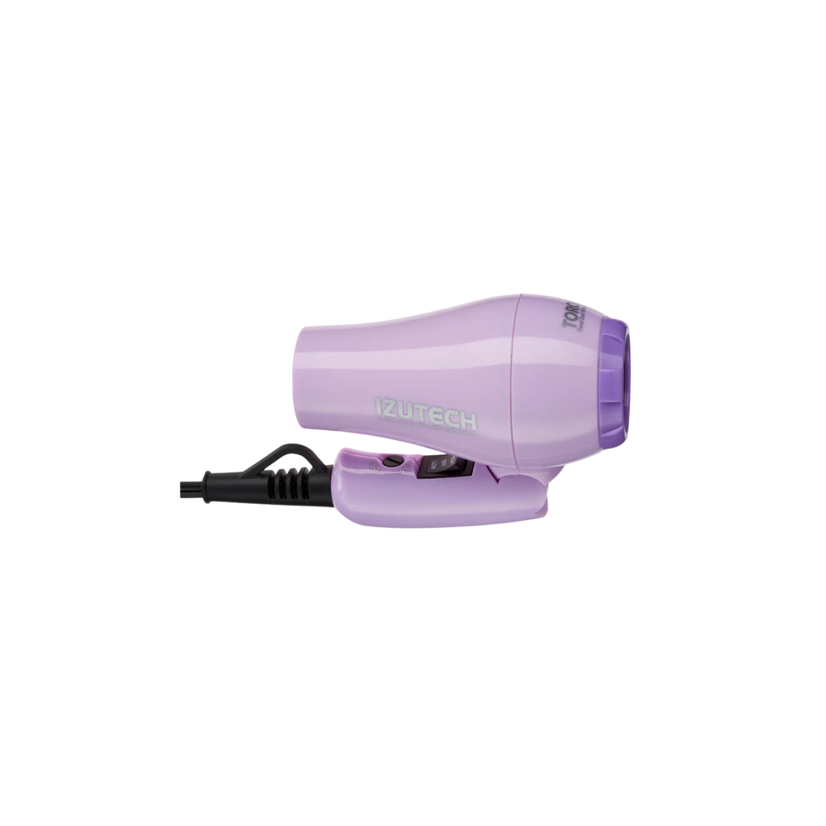 Sèche‑cheveux TORO 2400 mauve pliable 1200 W tourmaline‑céramique