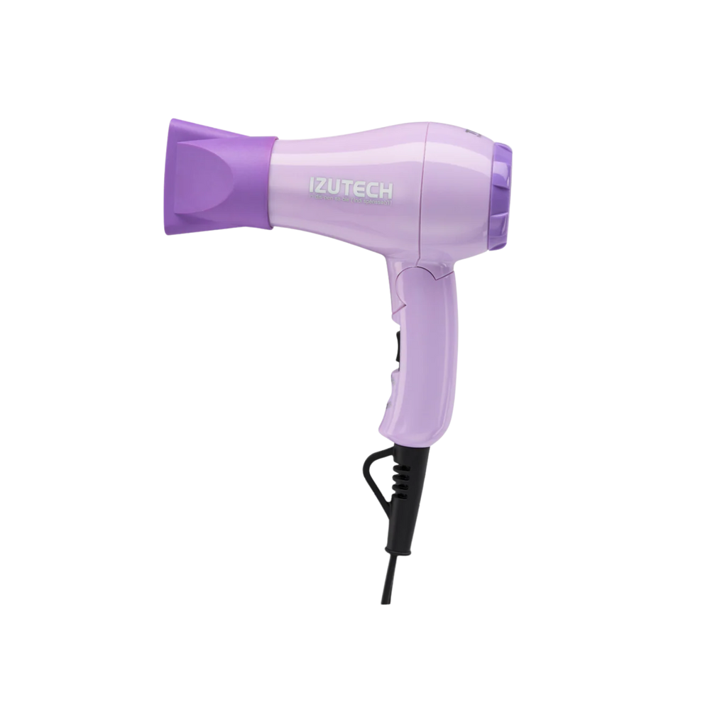 Sèche‑cheveux TORO 2400 mauve pliable 1200 W tourmaline‑céramique