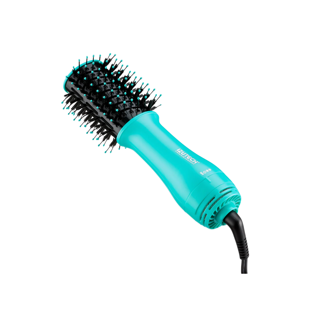 Sèche-cheveux TORO 2‑en‑1 turquoise avec brosse volumisante portable