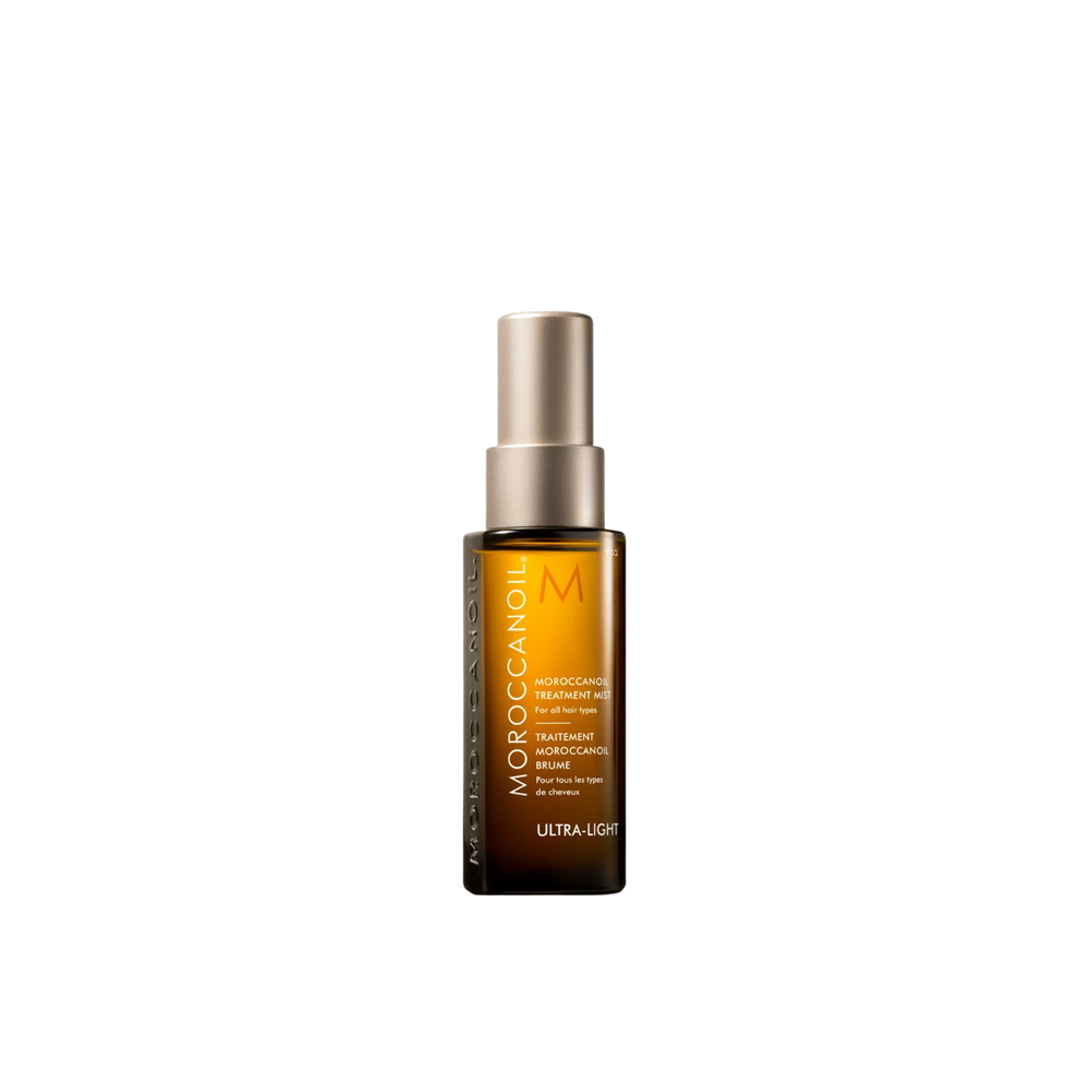 Bouteille de Moroccanoil Traitement Brume fond blanc, vue de face