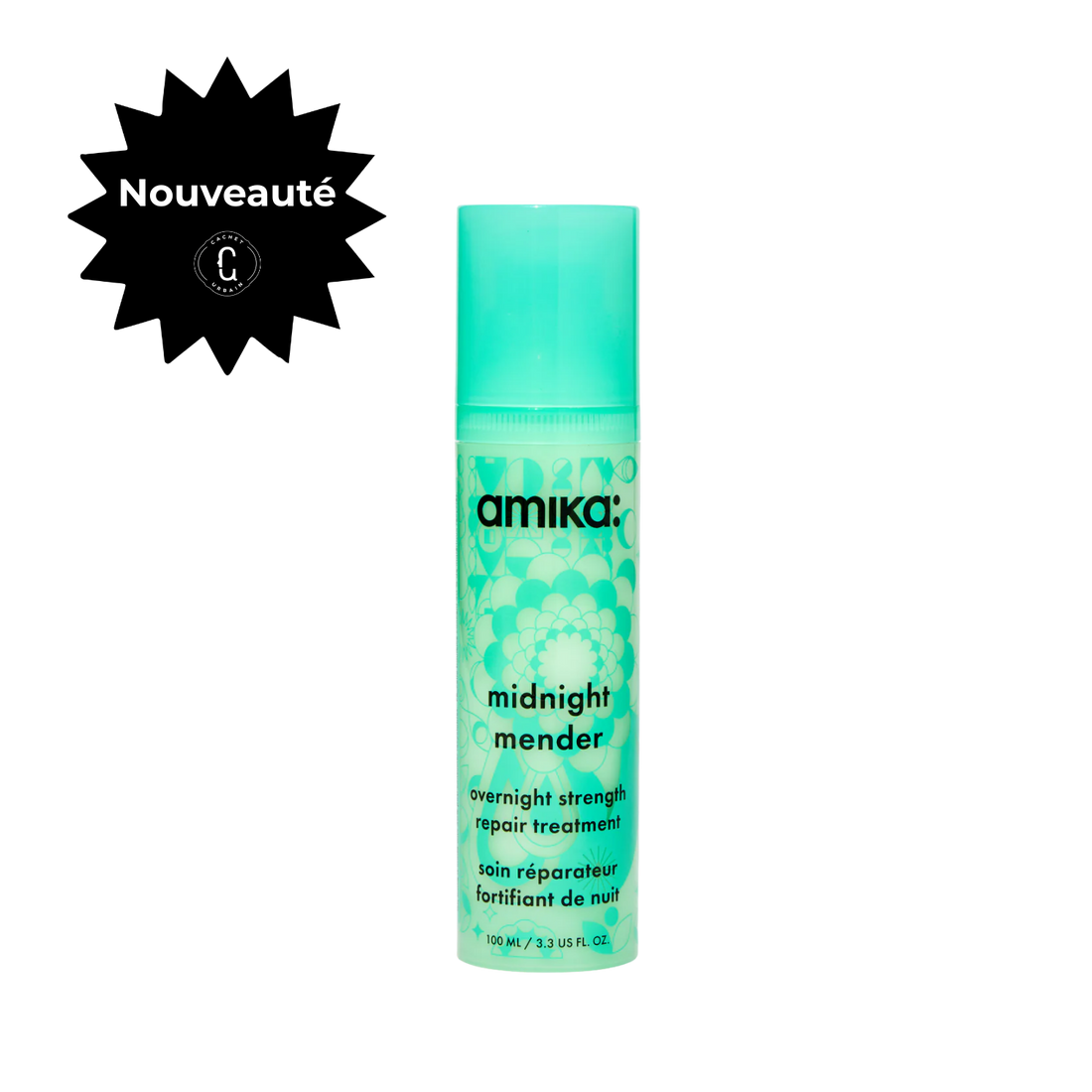 Amika Midnight Mender traitement capillaire de nuit – masque réparateur cheveux abîmés
