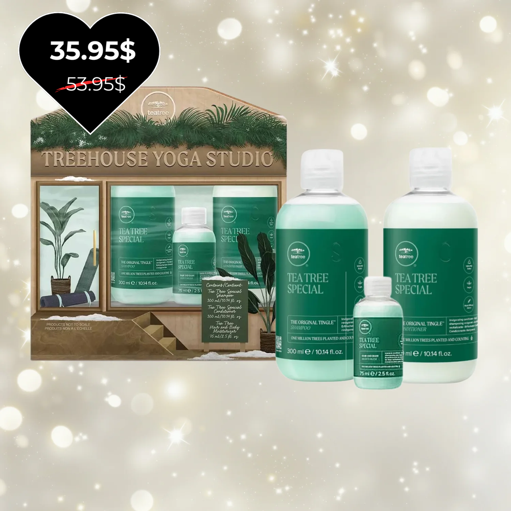 Trio Paul Mitchell Tea Tree 2025 : shampooing, après-shampoing et scrub scalp