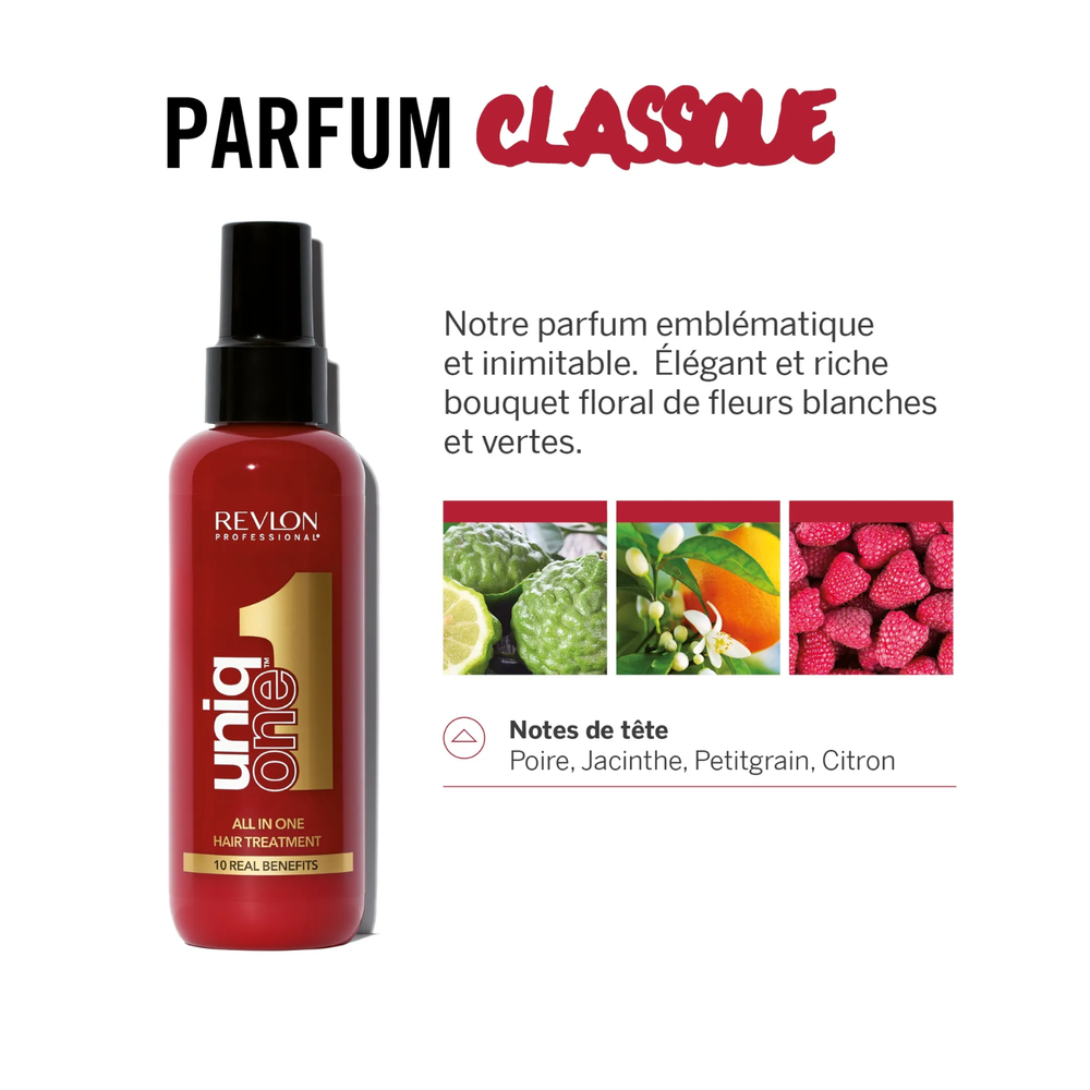 Soin capillaire UniqOne Revlon parfum classique spray 10-en-1