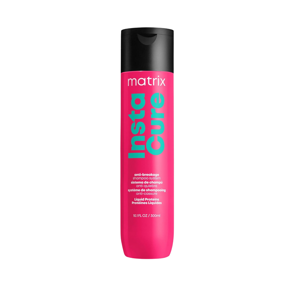 “Flacon spray 200 ml Matrix Instacure Anti‑Breakage Porosity — design moderne blanc et gris”