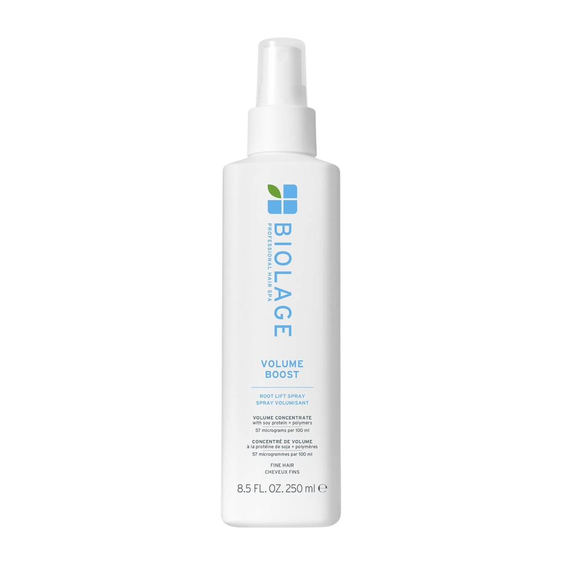 Spray Matrix Biolage VolumeBloom Full‑Lift 250 ml sur fond clair