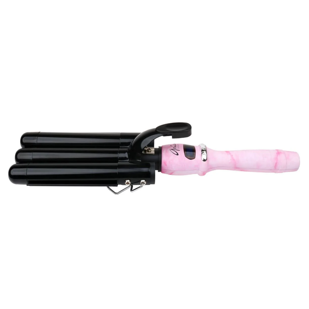 Aria Beauty The Babe Waver triple barillet rose marbre – créateur d’ondes plage