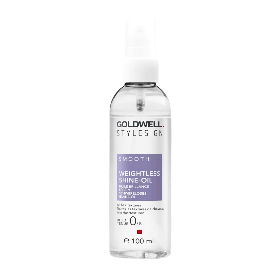 Flacon Huile Brillance Légère Goldwell Stylesign 50 ml avec étiquette visible