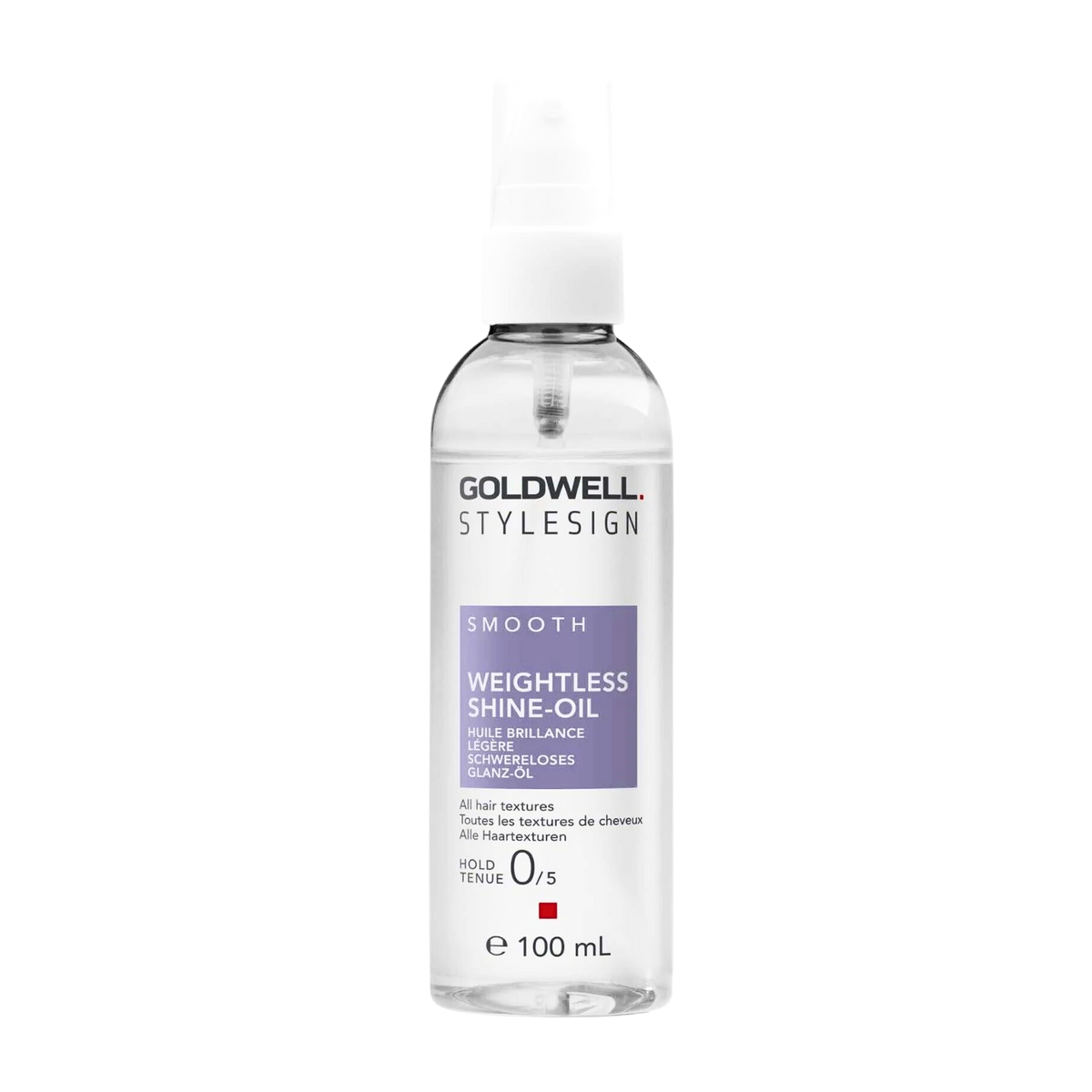 Flacon Huile Brillance Légère Goldwell Stylesign 50 ml avec étiquette visible