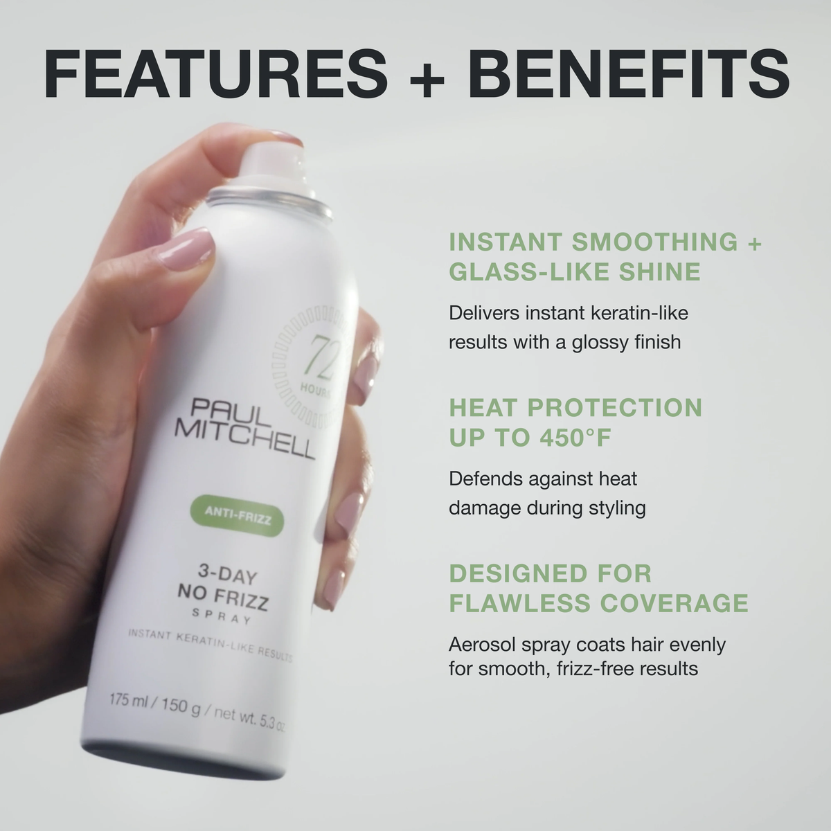Spray Coiffant Sans Frisottis (150g) - PAUL MITCHELL