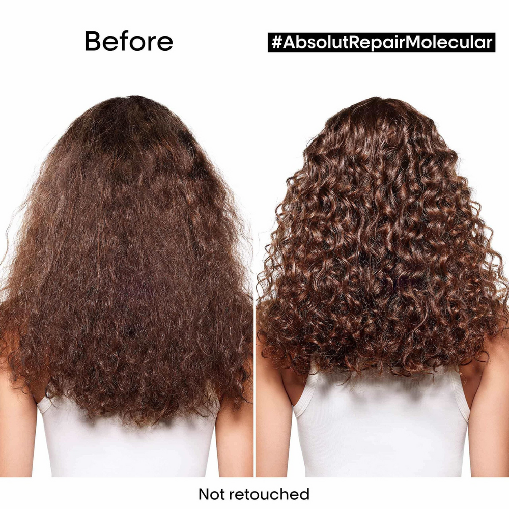 Flacon du Sérum Réparateur Absolut Repair Molecular de L'Oréal Professionnel, soin capillaire réparateur pour cheveux abîmés.