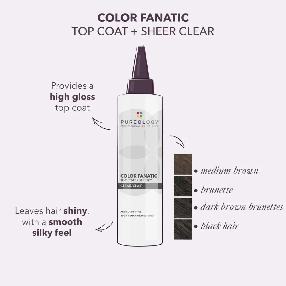 Top Coat + Tone Clear Color Fanatic(200ml) - PUREOLOGY